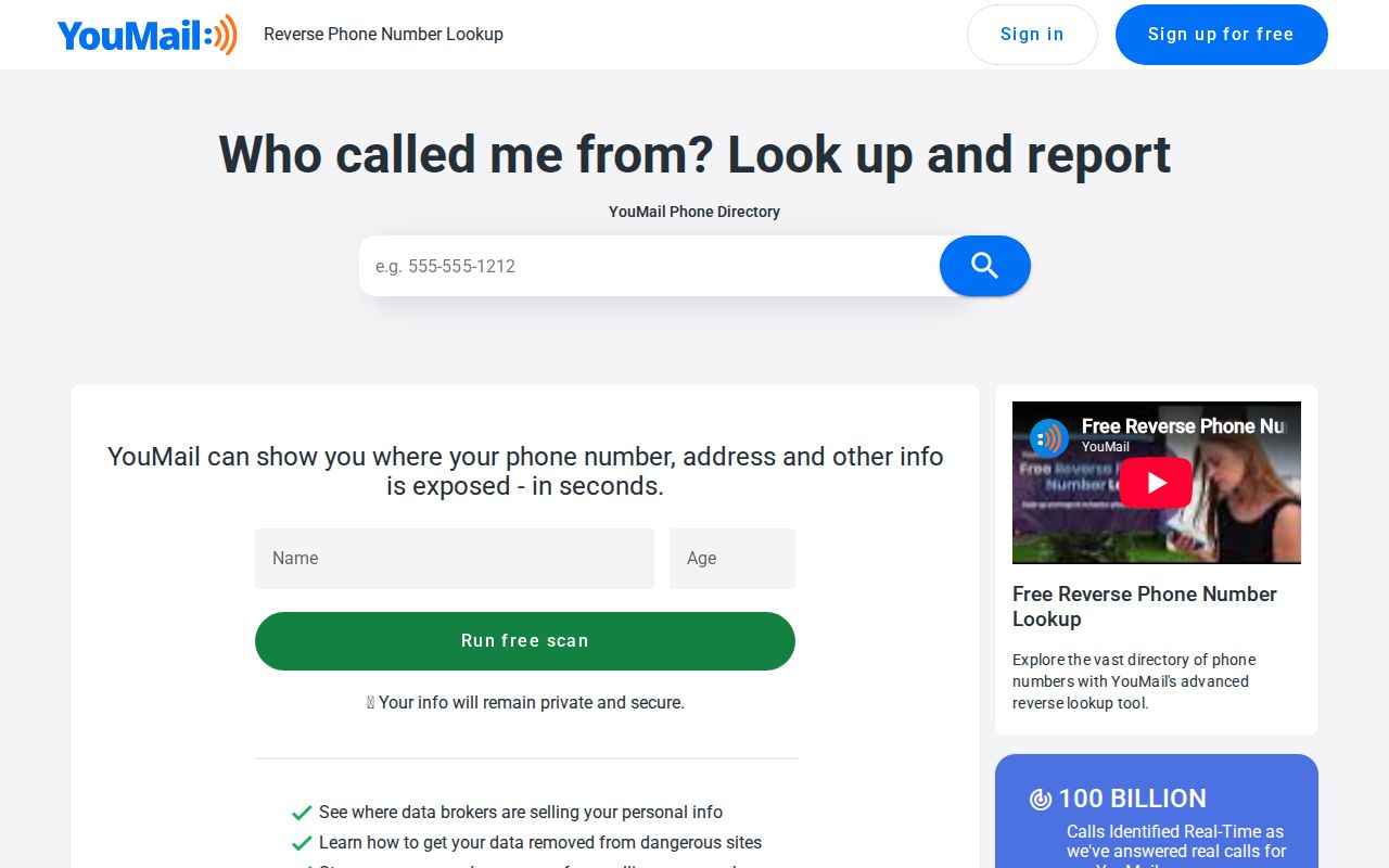 New York phone codes checked against a third-party spam number directory