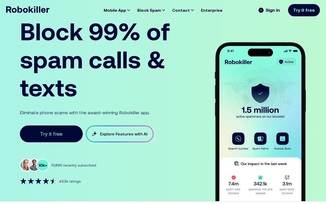 New York phone numbers checked against the RoboKiller spam call database