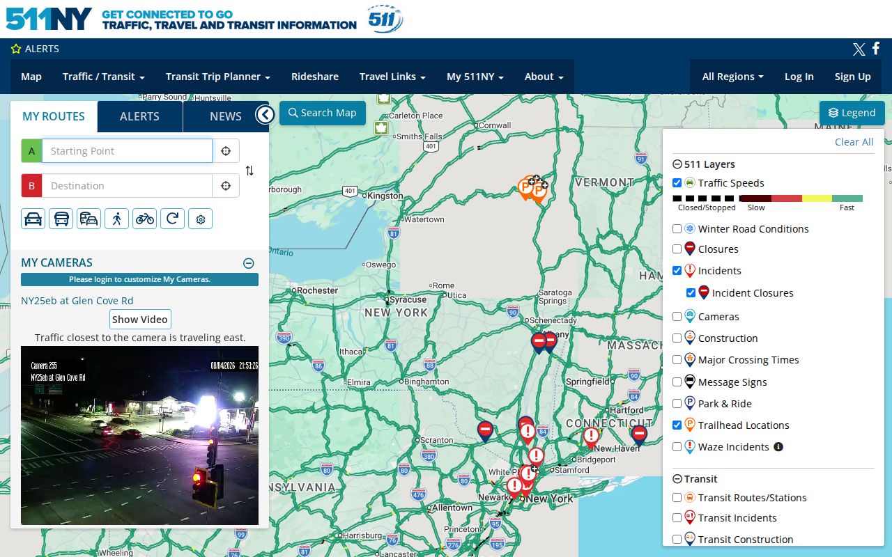 New York phone codes reference for the 511 traffic and transit information service
